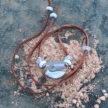 Load image into Gallery viewer, Sea Breeze Curve Necklace-Necklace-Beach Art Glass