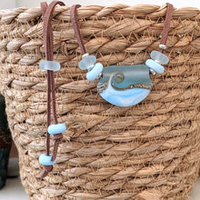 Load image into Gallery viewer, Sea Breeze Curve Necklace-Necklace-Beach Art Glass
