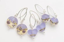 Load image into Gallery viewer, Sea Mist Ball Drop Earrings-Earrings-Beach Art Glass