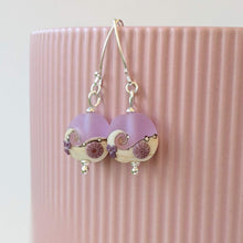 Load image into Gallery viewer, Sea Mist Lentil Drop Earrings