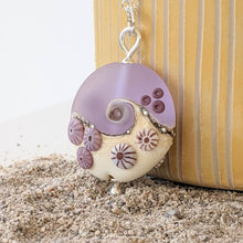 Load image into Gallery viewer, Sea Mist Lentil Pendant