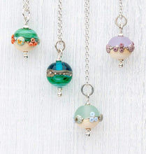 Load image into Gallery viewer, Sea Mist Beach Babe Ball Pendant-Necklace-Beach Art Glass