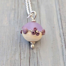 Load image into Gallery viewer, Sea Mist Beach Babe Ball Pendant-Necklace-Beach Art Glass