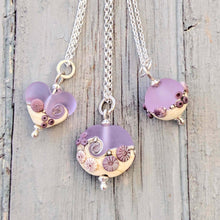 Load image into Gallery viewer, Sea Mist Beach Babe Heart Pendant-Necklace-Beach Art Glass