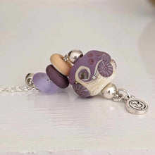 Load image into Gallery viewer, Sea Mist Beach Ball Necklace-Necklace-Beach Art Glass