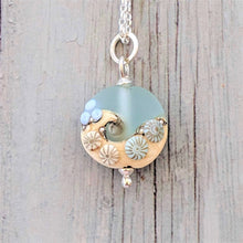 Load image into Gallery viewer, Sea Spray Beach Babe Lentil Pendant-Necklace-Beach Art Glass