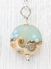 Load image into Gallery viewer, Sea Spray Beach Babe Lentil Pendant-Necklace-Beach Art Glass