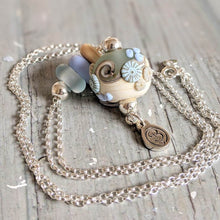 Load image into Gallery viewer, Sea Spray Beach Ball Necklace-Necklace-Beach Art Glass