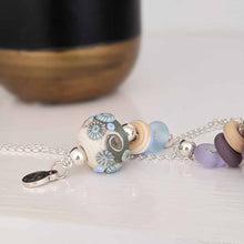 Load image into Gallery viewer, Sea Spray Beach Ball Necklace-Necklace-Beach Art Glass