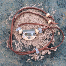 Load image into Gallery viewer, Sea Spray Curve Necklace-Necklace-Beach Art Glass