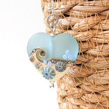 Load image into Gallery viewer, Sea Spray Heart Pendant
