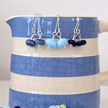 Load image into Gallery viewer, Shades of Blue Bead Bracelets-Bracelet-Beach Art Glass