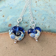 Load image into Gallery viewer, Shiny ... Beyond the Sea Beach Babe heart pendant