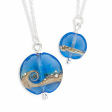 Load image into Gallery viewer, Shoreline Pendant, Medium or Mini, in Blue
