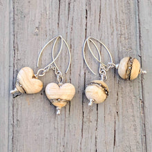 Load image into Gallery viewer, Shoreline Earrings in Sand-Earrings-Beach Art Glass