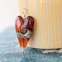 Load image into Gallery viewer, Shoreline Long Heart Pendant
