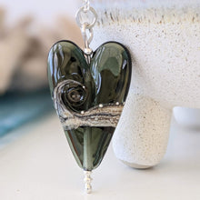 Load image into Gallery viewer, Shoreline Long Heart Pendant