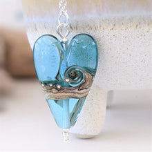 Load image into Gallery viewer, Shoreline Long Heart Pendant