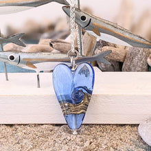 Load image into Gallery viewer, Shoreline Long Heart Pendant