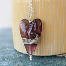 Load image into Gallery viewer, Shoreline Long Heart Pendant