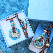 Load image into Gallery viewer, Sand & Sea Disc Necklace
