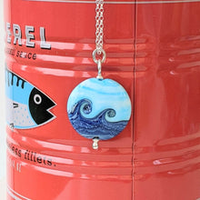 Load image into Gallery viewer, Ocean Waves Lentil Pendant