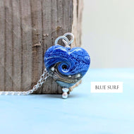 Blue Surf Sweetheart Pendant