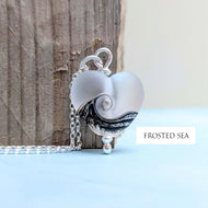 Frosted Sea and Sparkling Sea Sweetheart Pendant