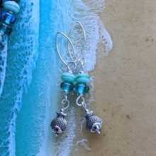 Load image into Gallery viewer, Deep Sea Fish of the Day Earrings in Blue or Green