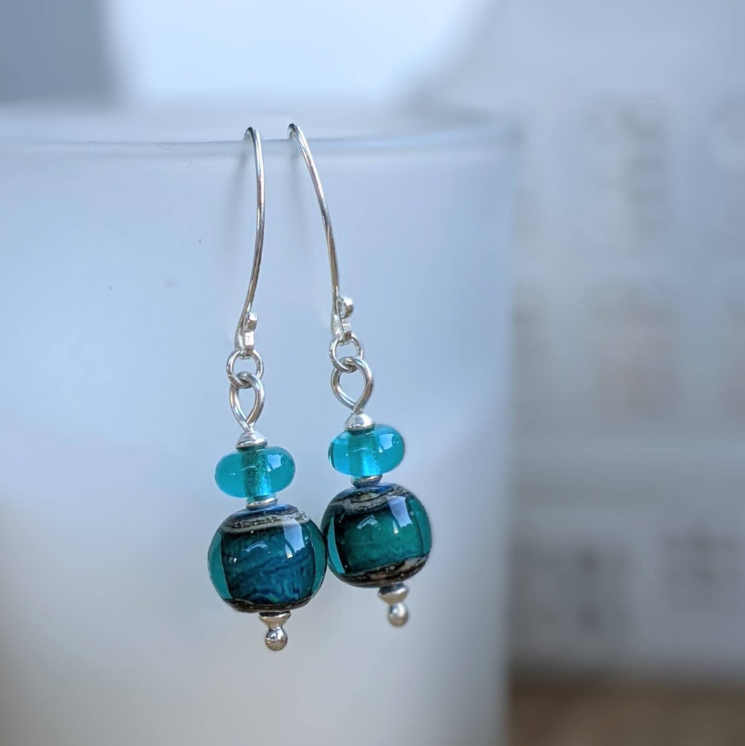 Under the Sea ball earrings