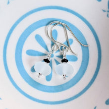 Load image into Gallery viewer, Beachcomber Earrings in Black, Frosted or Glossy Glass