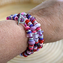 Load image into Gallery viewer, Fiddle Bead Bracelets in Juicy Berry Colours