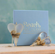 Load image into Gallery viewer, Frosted &amp; Sparkling Sea Extra Large Heart Pendant