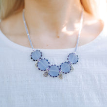 Load image into Gallery viewer, Beachcomber Necklace in Lilac, Frosted Glass