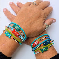 Just Keep Swimming Double Wrap Bracelet