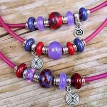Load image into Gallery viewer, Lush Tubes - pink necklaces