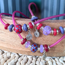 Load image into Gallery viewer, Lush Tubes - pink necklaces