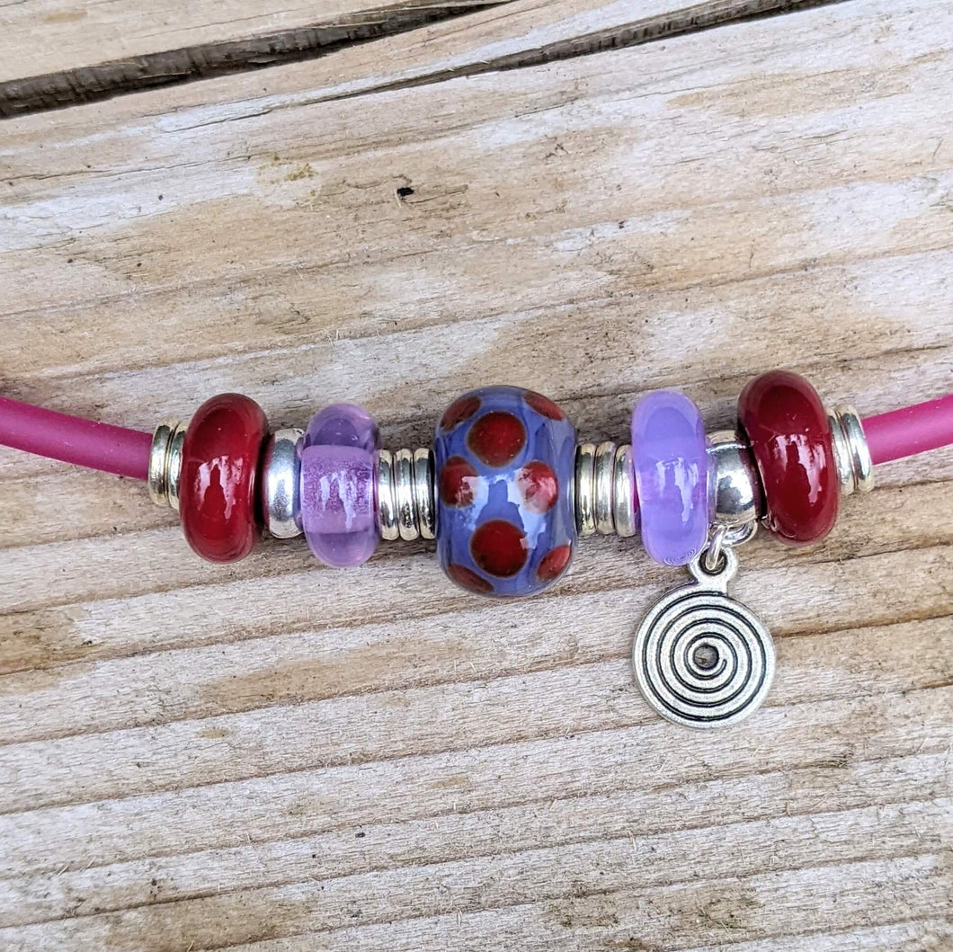 Lush Tubes - pink necklaces