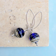 Night Swimming Ball Earrings