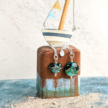 Load image into Gallery viewer, Deep Sea Beach Babe Lentil Pendant in Blue or Green
