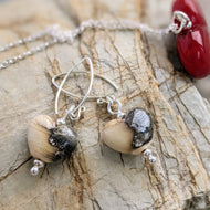 Sandstone Heart Earrings