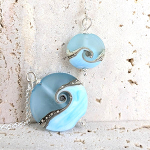 Sea Breeze Lentil Pendant