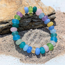 Load image into Gallery viewer, Shades of Sea Glass Bead Bracelet