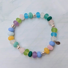 Load image into Gallery viewer, Shades of Sea Glass Bead Bracelet