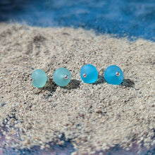 Load image into Gallery viewer, Sea Glass Tiny Bead Earrings
