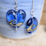 Shoreline Pendant, Medium or Mini, in Blue
