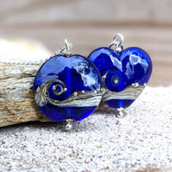 Shoreline Pendant, Medium or Mini, in Navy