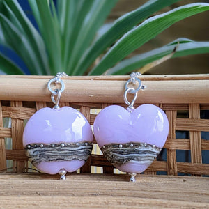 Shoreline Pendant, Medium or Mini, in Pink