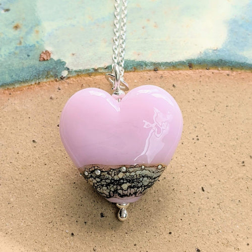 Shoreline Pendant, Medium or Mini, in Pink