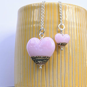 Shoreline Pendant, Medium or Mini, in Pink